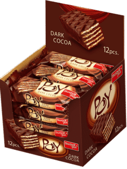 Wafer Poy Mörk Chokladkakor 45g x12